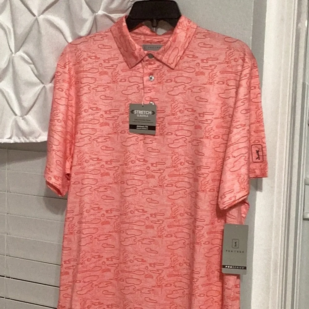 Men's Orange Polo Shirt - Picture 2 of 2